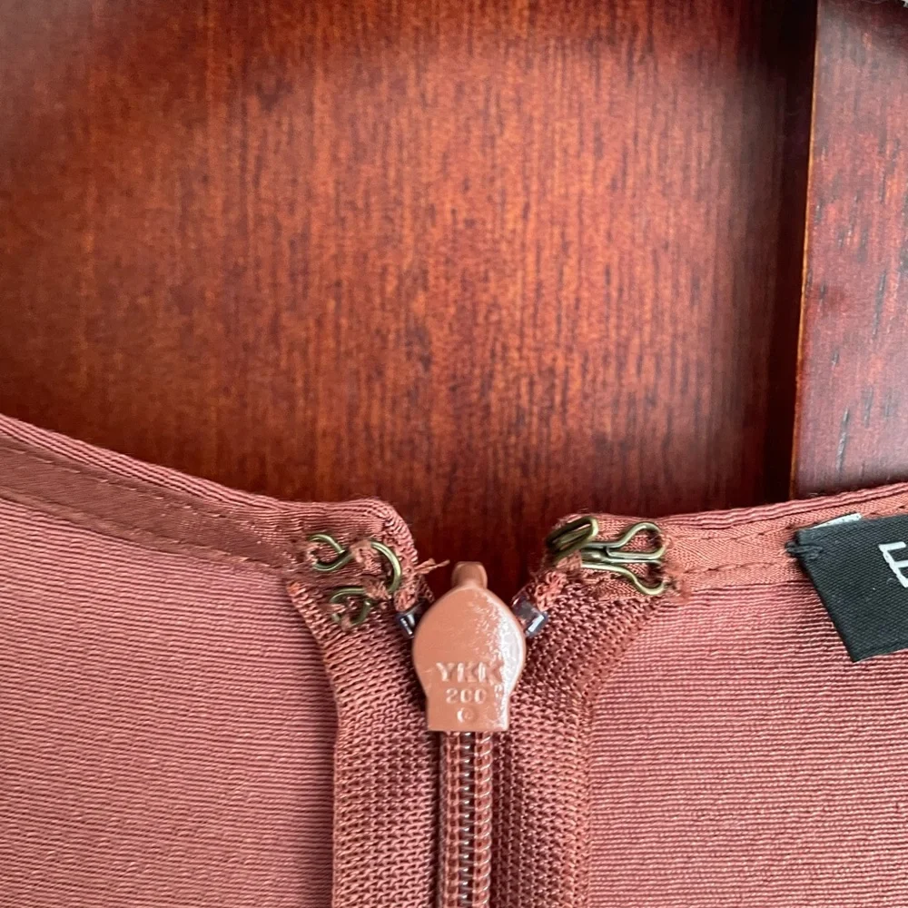 Eileen Fisher Rust Cropped Surplice Jumpsuit